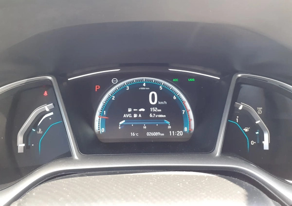 Honda Civic cena 94900 przebieg: 26089, rok produkcji 2019 z Starogard Gdański małe 79